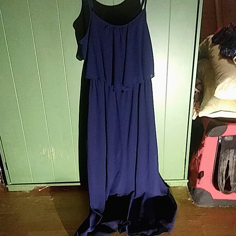 Chiffon navy sundress
